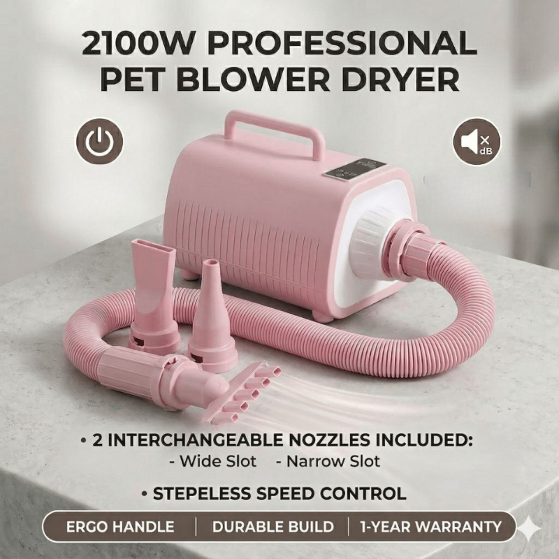Pet Supplies And More - Secador de Pelos para Cães Profissional,