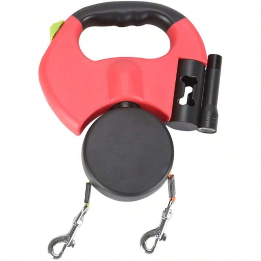 Retractable Dog Leash - Corda Retrátil Dupla para Passeio de