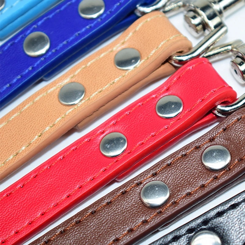 Leather Dog Leash Pet Cães Tre - Retractable Dog Leash avaliação e preço