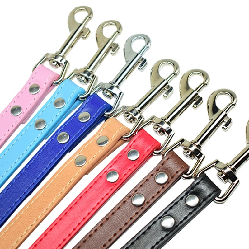 Leather Dog Leash Pet Cães Tre - Retractable Dog Leash avaliação e preço